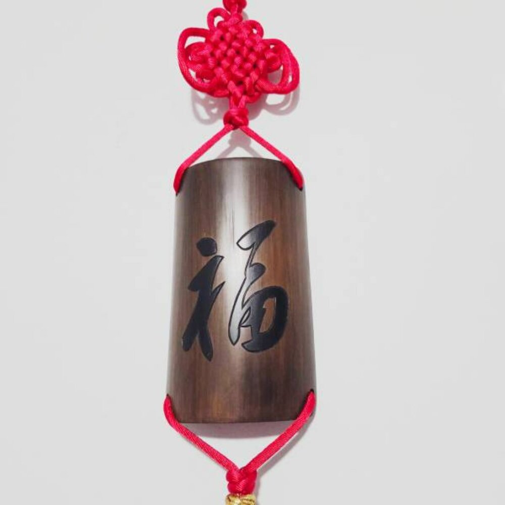 Chinese Good Fortune Wooden Wall Hang Decor Lucky Knots Tassel